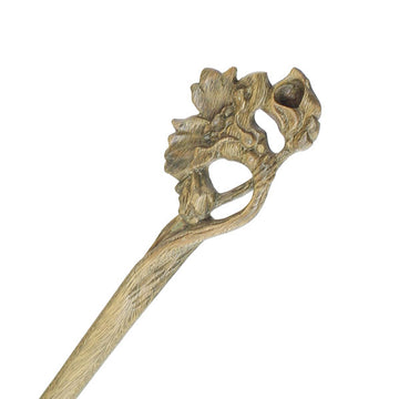 CrystalMood Handmade Wood Hair Stick Cotton-rose 7" Lignum-vitae